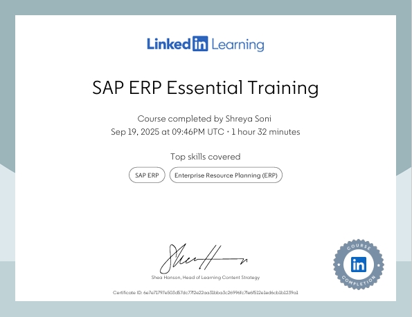 SAP ERP Linkedin